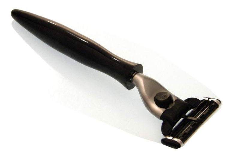 Artikel Bild: Mach 3 Rasierer aus schwarzem Acrylglas