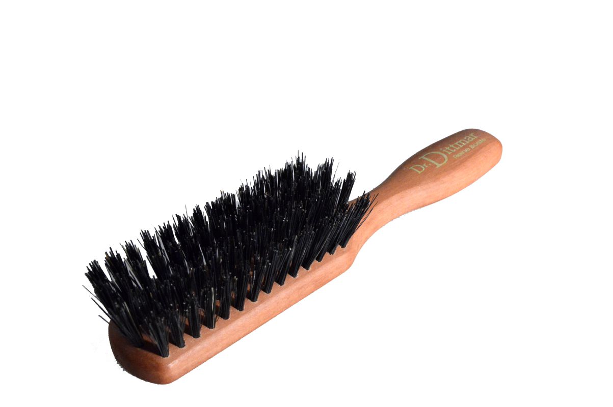 Artikel Bild: Reine Borste Haar- oder Bartbürste aus Birnbaumholz