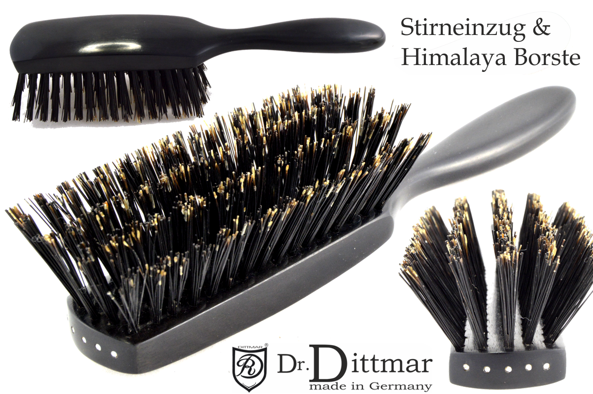 Artikel Bild: Ebenholz Stirneinzug Himalaya Qualität Haarbürste