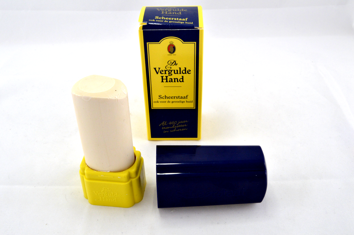 Artikel Bild: Vergulde Hand Rasier Stick mit Hülse