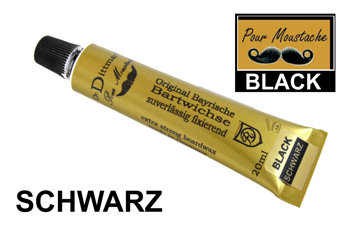 Artikel Bild: Bayrische Bartwichse stark festigend SCHWARZ 20 ml