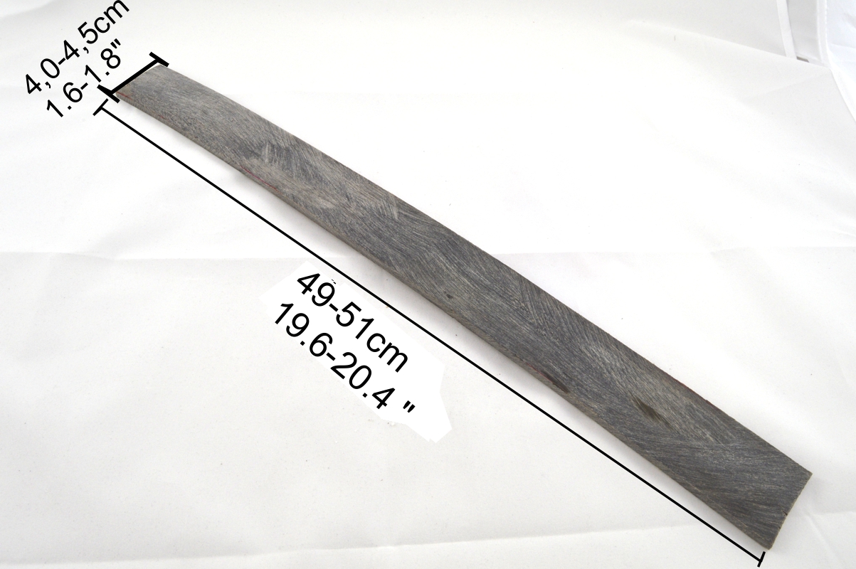 Artikel Bild: Büffelhorn Streifen 49-51cm Länge / 5+mm Stärke