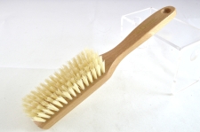 5-reihige Frisierbürste mit weißen Borsten für empfindliches Haar