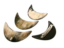 Horn Haarspange Halbmond klein