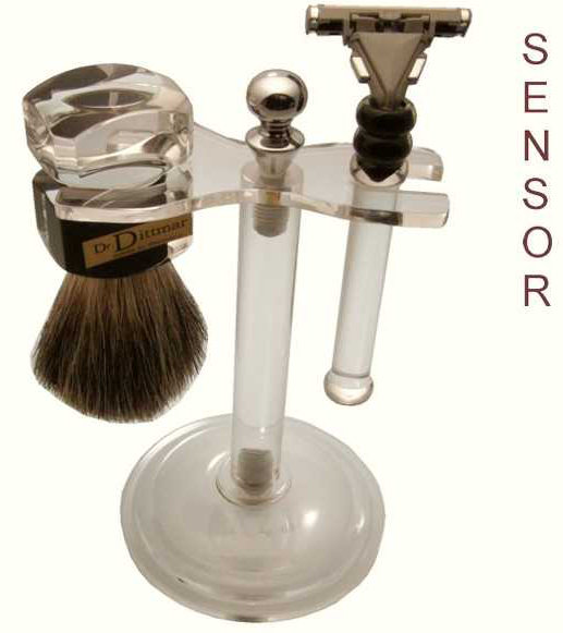 Artikel Bild: Acrylglas Rasierset mit Sensor Rasierer