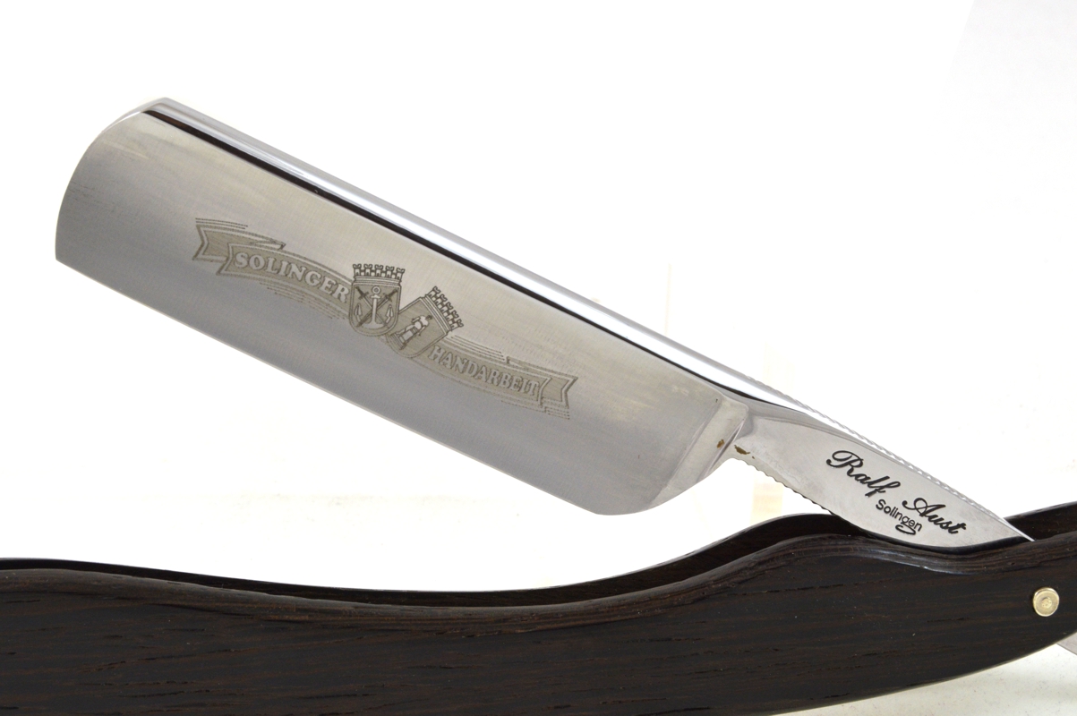 Aust Rasiermesser Karbonstahl 7/8" mit Wengé Holzheft - 1457 - 129 - 0 - 1