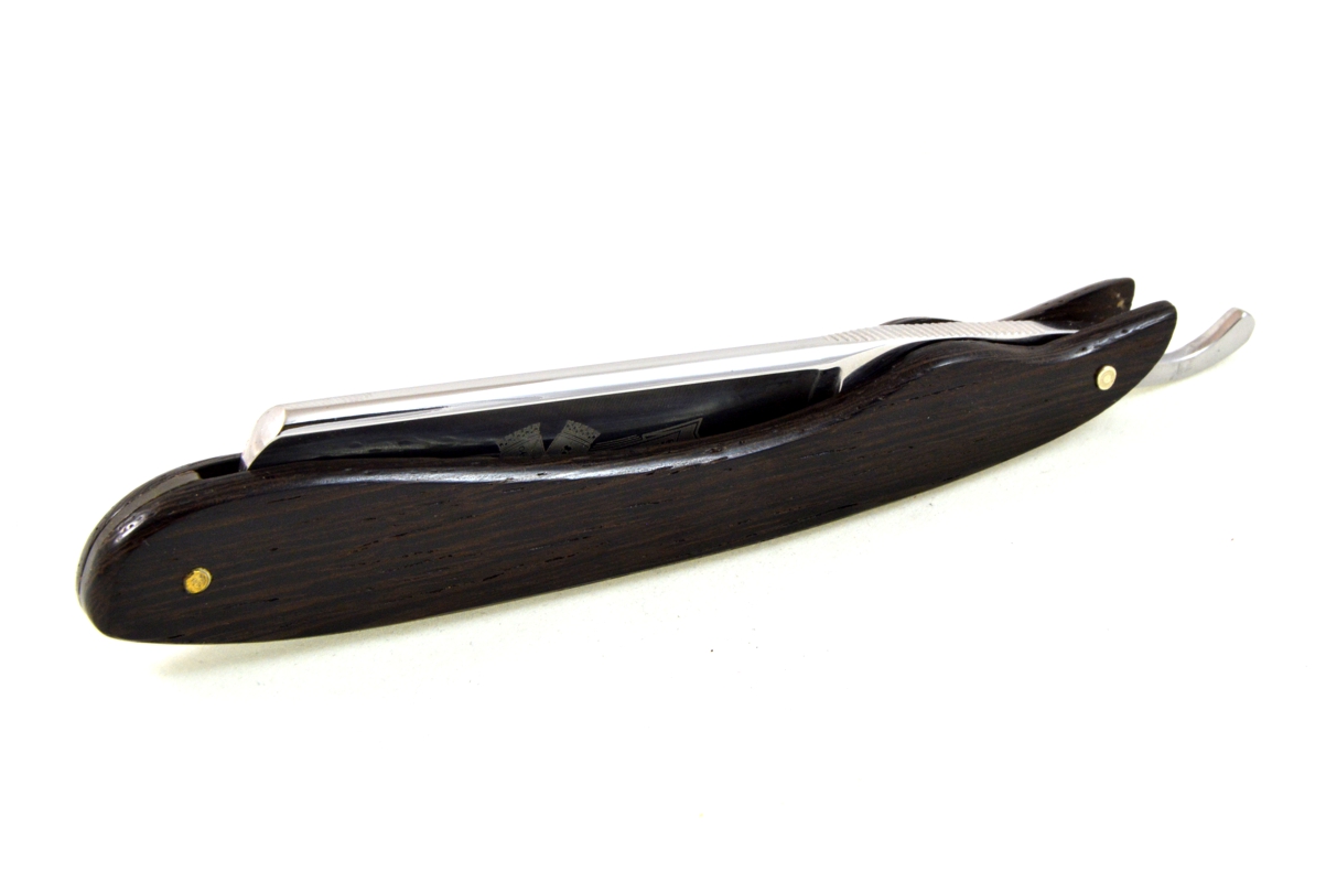 Aust Rasiermesser Karbonstahl 7/8" mit Wengé Holzheft - 1457 - 129 - 0 - 1