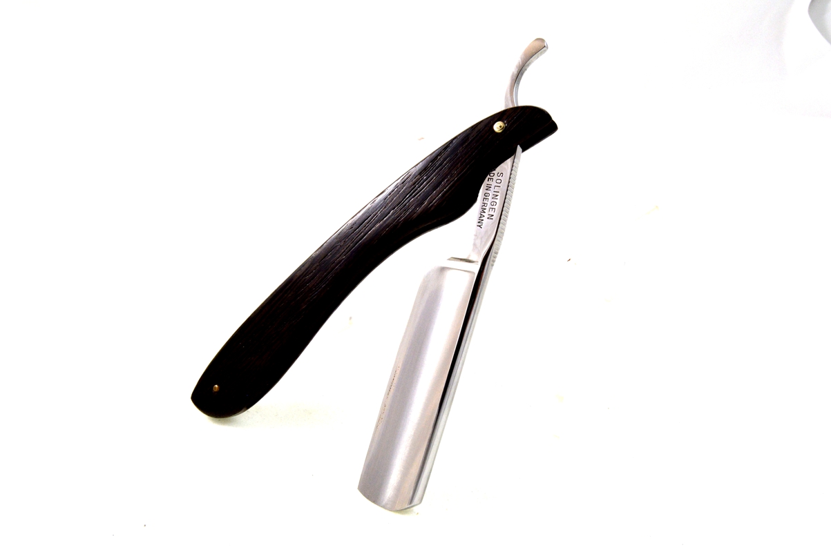 Aust Rasiermesser Karbonstahl 7/8" mit Wengé Holzheft - 1457 - 129 - 0 - 1