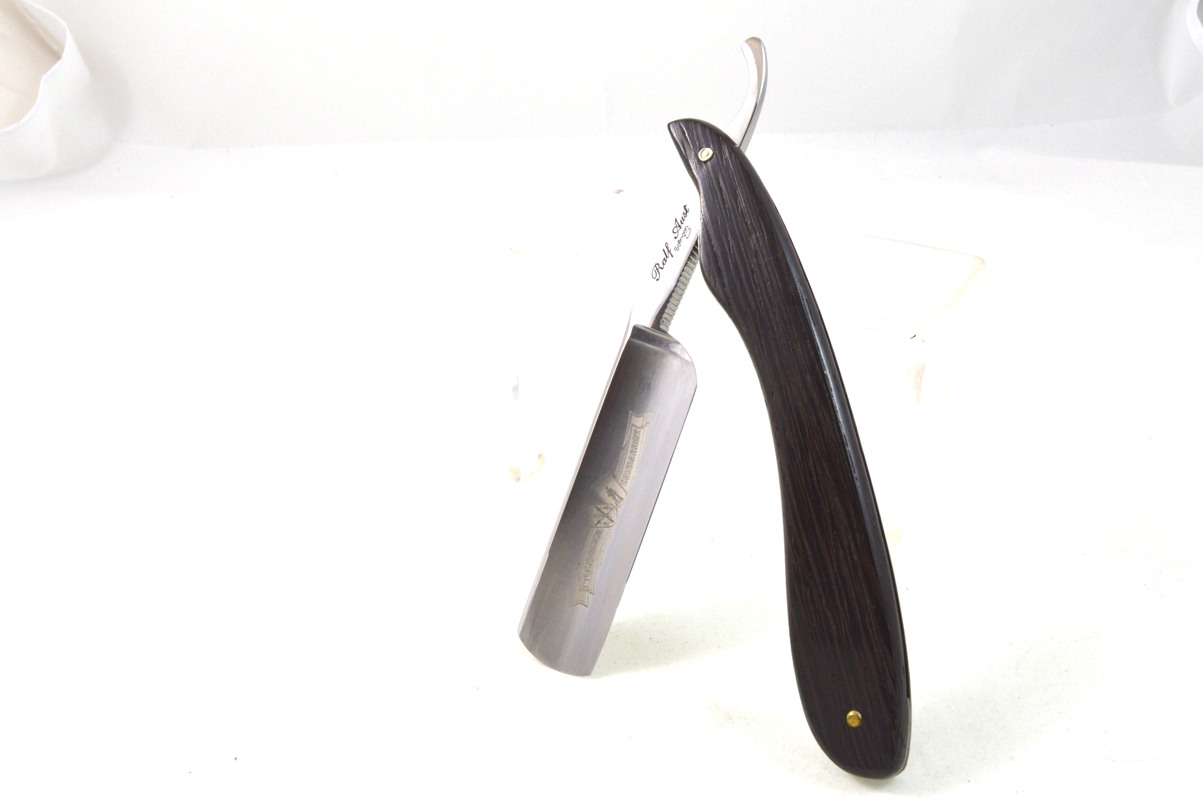 Aust Rasiermesser Karbonstahl 7/8" mit Wengé Holzheft - 1457 - 129 - 0 - 1