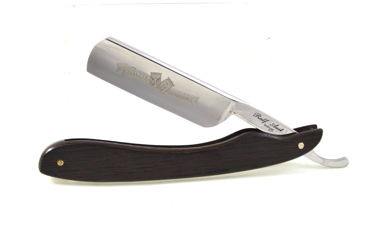 Aust Rasiermesser Karbonstahl 7/8" mit Wengé Holzheft - 1457 - 129 - 0 - 1